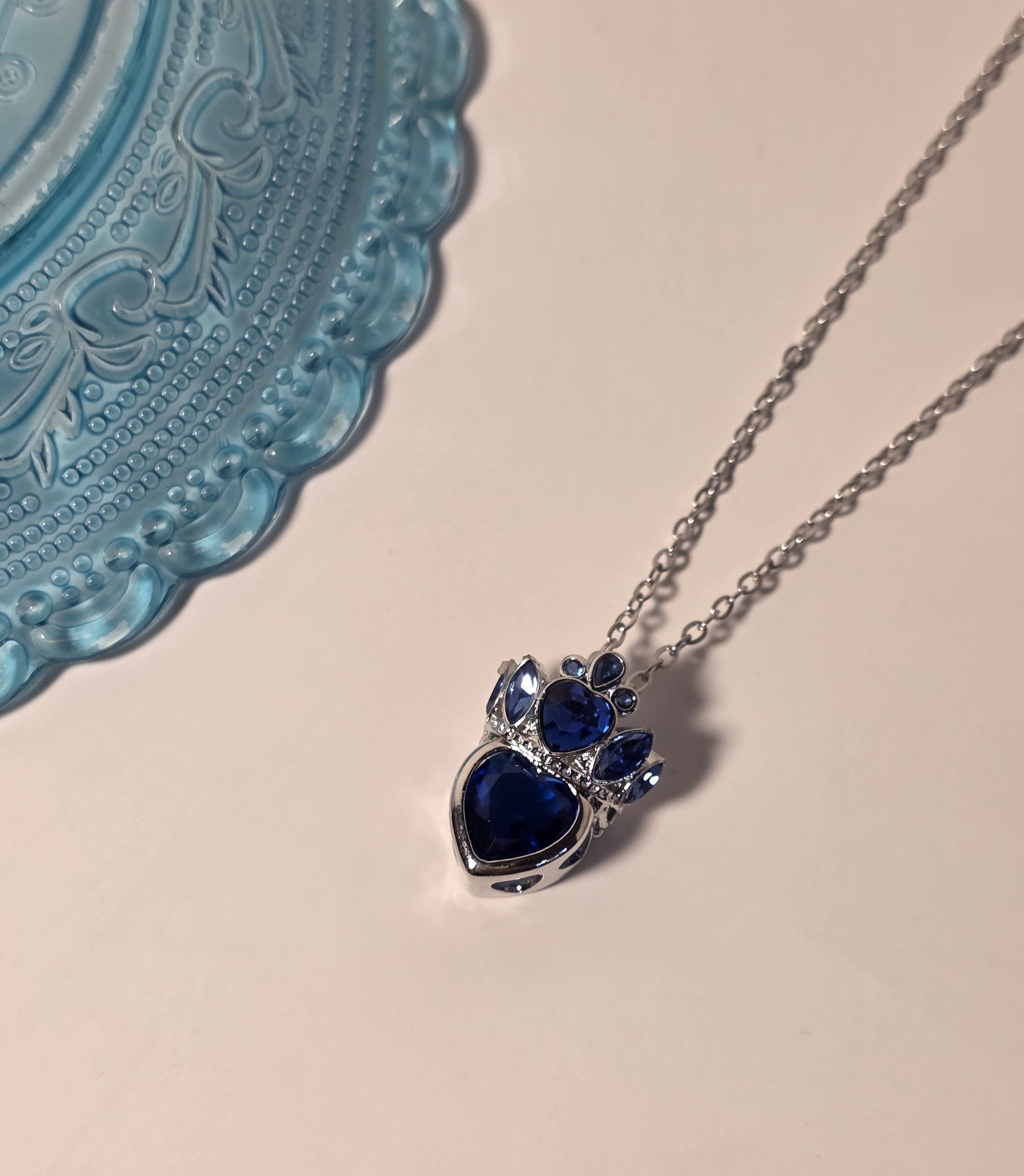 گردنبند استیل نگین دار