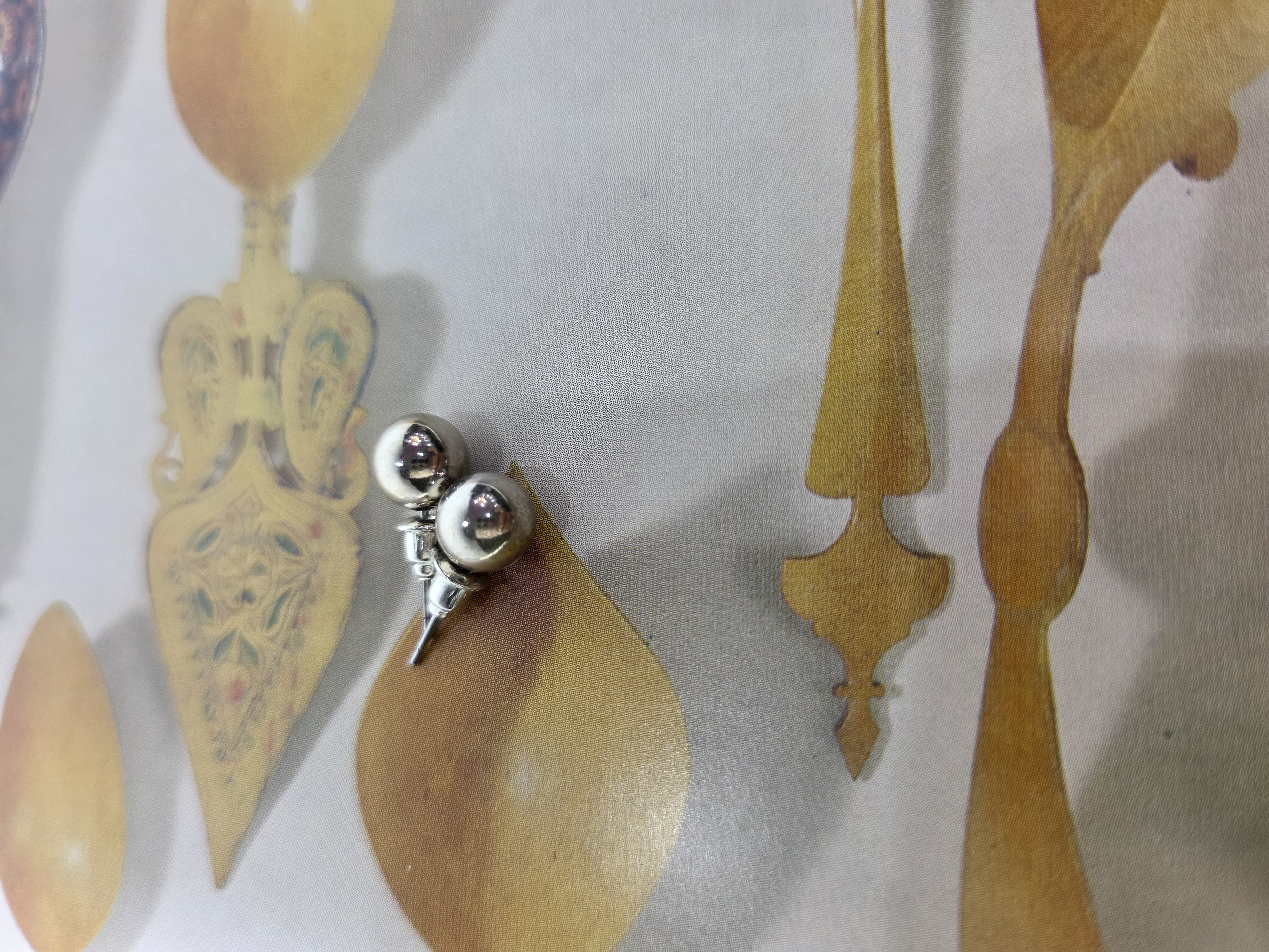 گوشواره استیل میخی