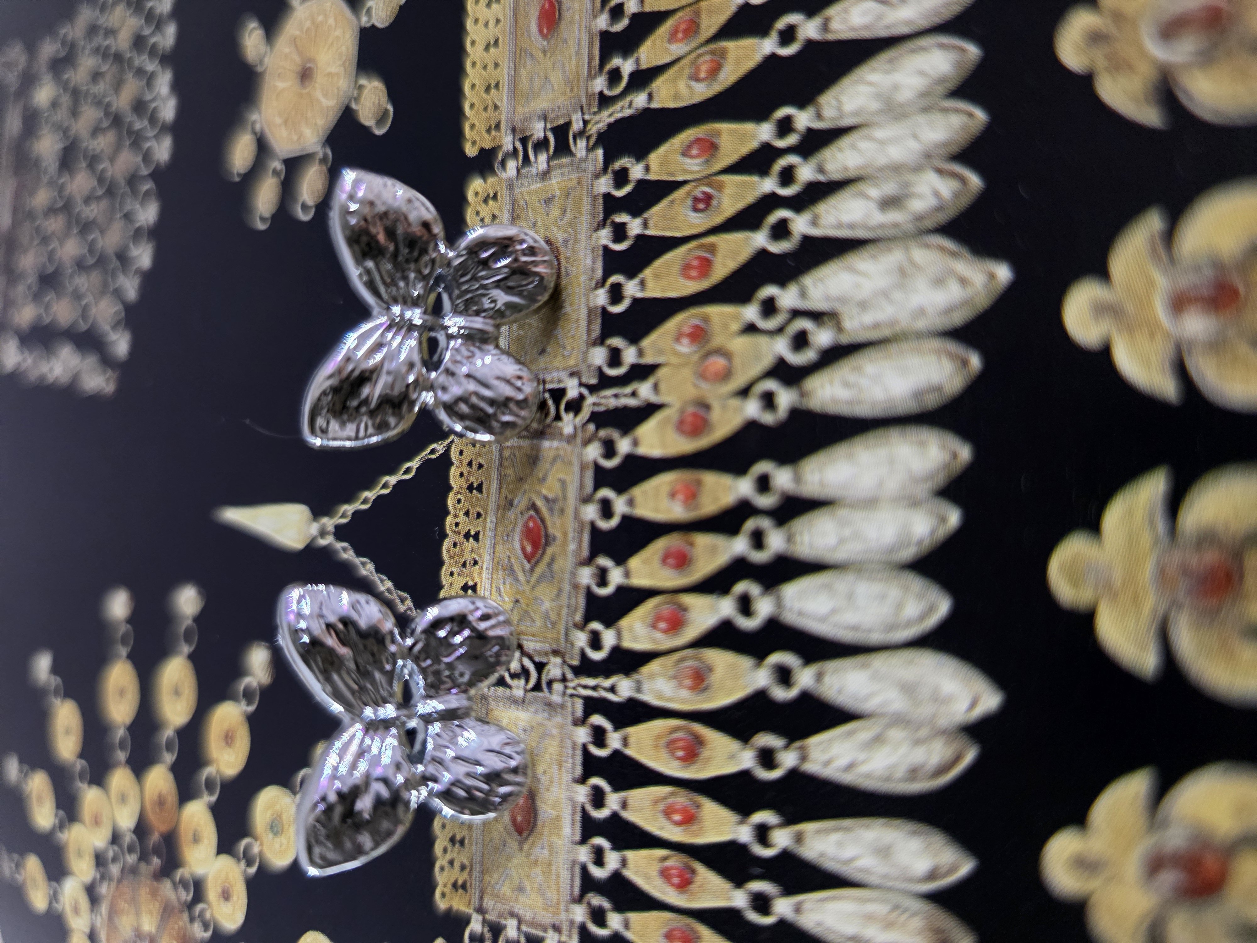 گوشواره استیل پروانه میخی