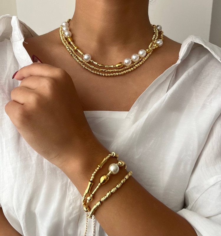 گردنبند مروارید ریز