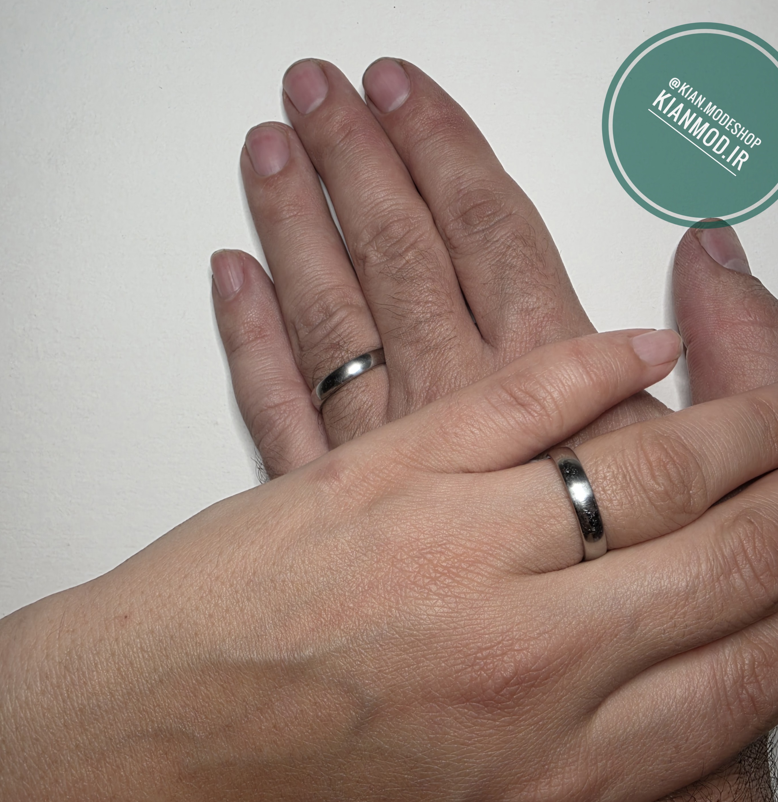 رینگ ساده استیل از سایزهای  ۱۶ و ۱۷ و ۱۸و ۱۹ و۲۰