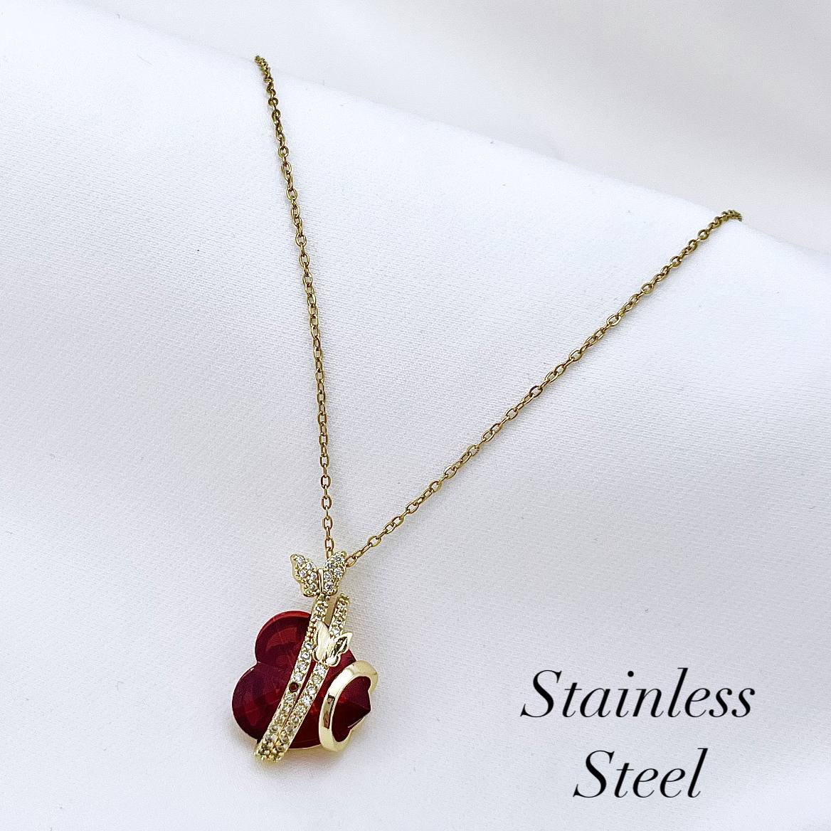 گردنبند نگین دار قلبی ❤️