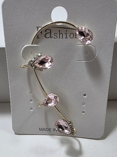 گوشواره ایرکاف نگین صورتی