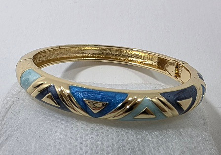 بنگل میناکاری آبی رنگ