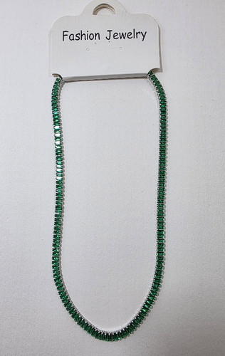 گردنبند تینسی جواهر سبز